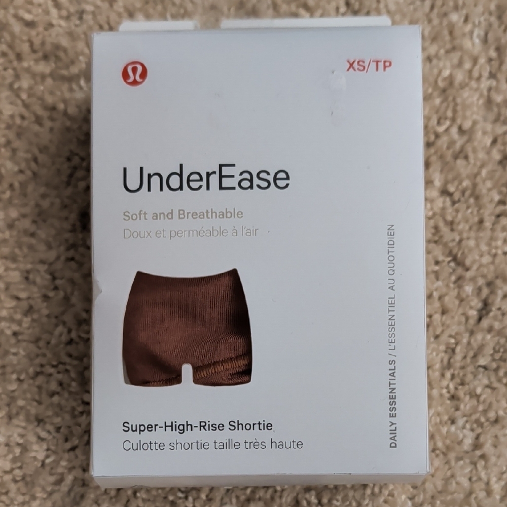 NIB Lululemon UnderEase Super-High-Rise Shortie - Ancient Copper - XS